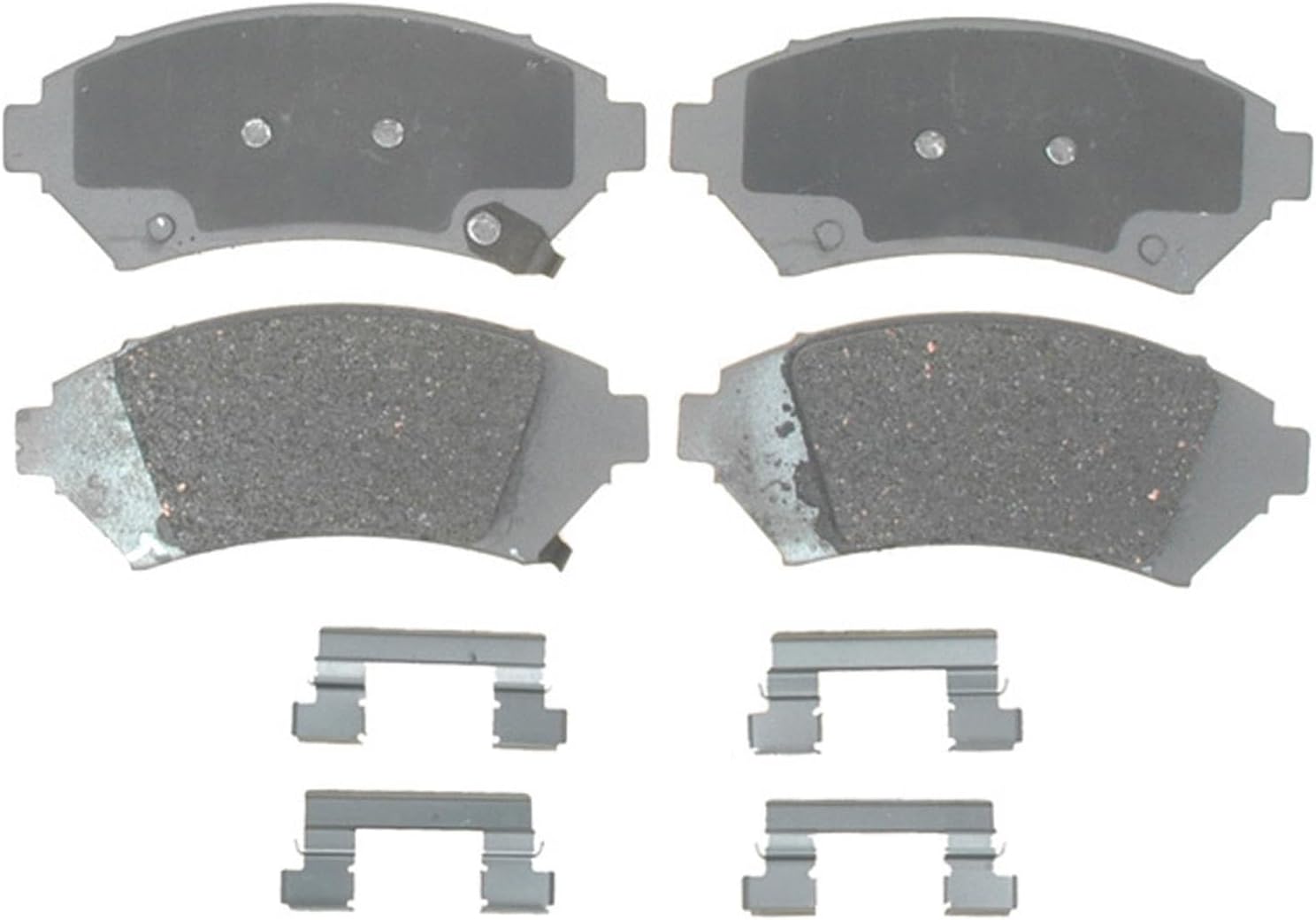 ACDelco Advantage 14D818CH (19286114) Ceramic Front Disc Brake Pad Set with Hardware