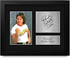 Amazon.com: HWC Trading Rowdy Roddy Piper Framed Gifts Printed Signed ...