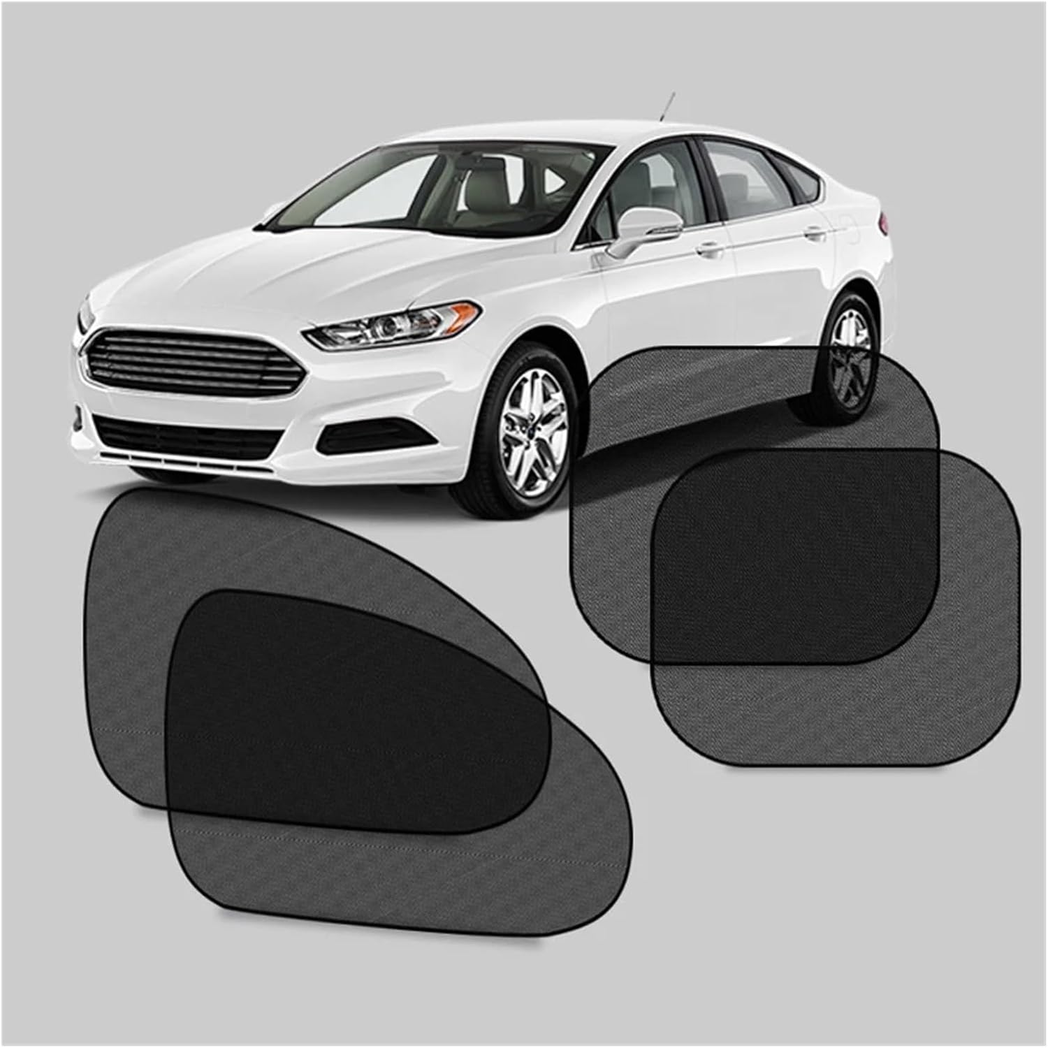 Universal Car Sunshade Covers Windscreen Folding Sun Visor Auto Windshield Side Window Sun Shade Cover Sunlight Protector(Rear 2pcs)