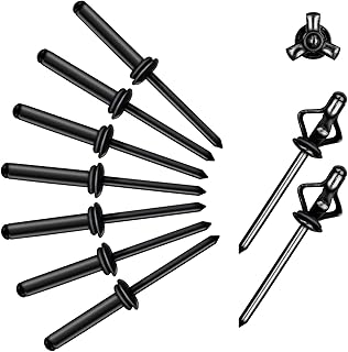 3/16" x 1" Tri Grip Rivets - 50PCS - Tri-fold Marine Decorative Pop Rivets with Waterproof O Rings,Tri-Grip Rivets for Boat Canoe,Aluminum Blind Rivets Tri Grip Boat Kayak Rivets,Trifold Rivets