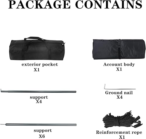 Miniatura 8 de Sibosen Tienda de campaña para puerta trasera para automóvil, tienda de campaña, refugio de privacidad, tiendas de campaña impermeables en la