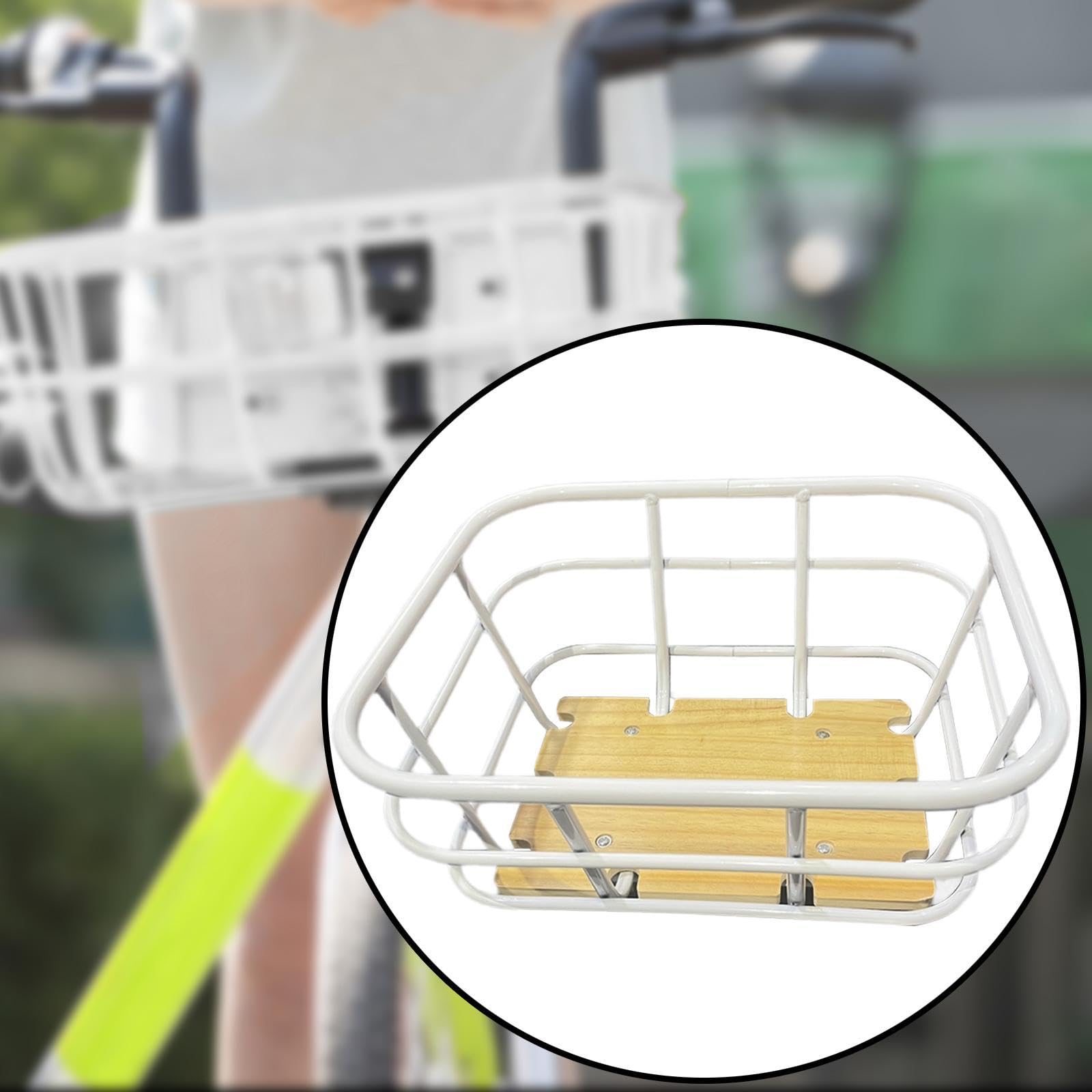 F Fityle Cestino Anteriore per Bici Portapacchi per Bicicletta Elegante, Facile da Montare, Leggero, Resistente, per portabiciclette. Cestino per Bicicletta