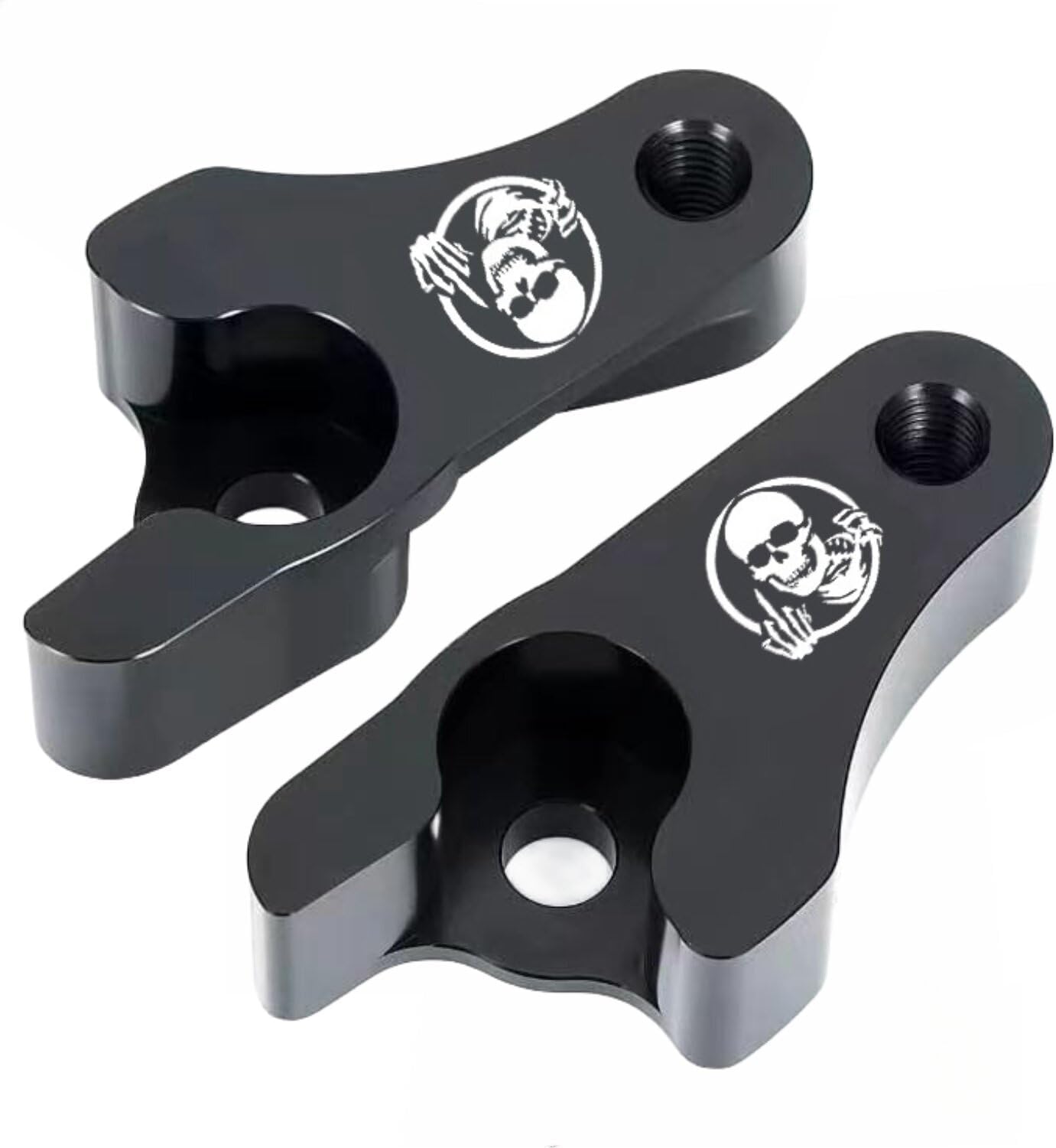 𝟐𝟎𝟎𝟐𝟐𝟎𝟐𝟑 Black 2'' Inch Lowering Links Blocks Kit Fits for Harley Davidson Touring