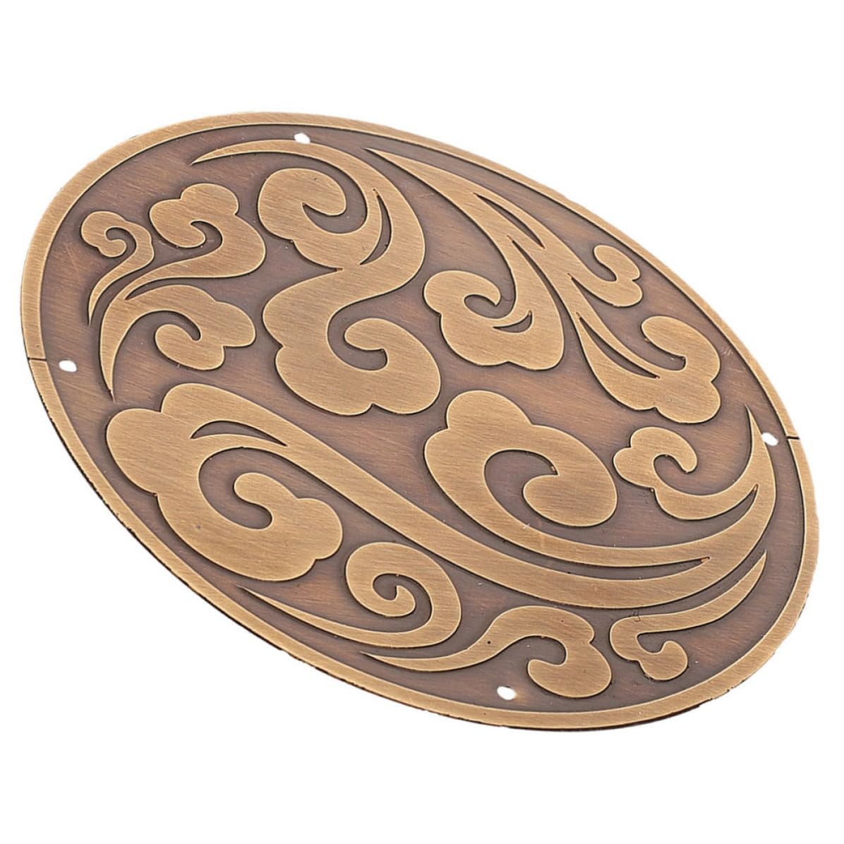 Aplique de latón tallado 18 cm dorado vintage resistente para muebles antiguos exteriores