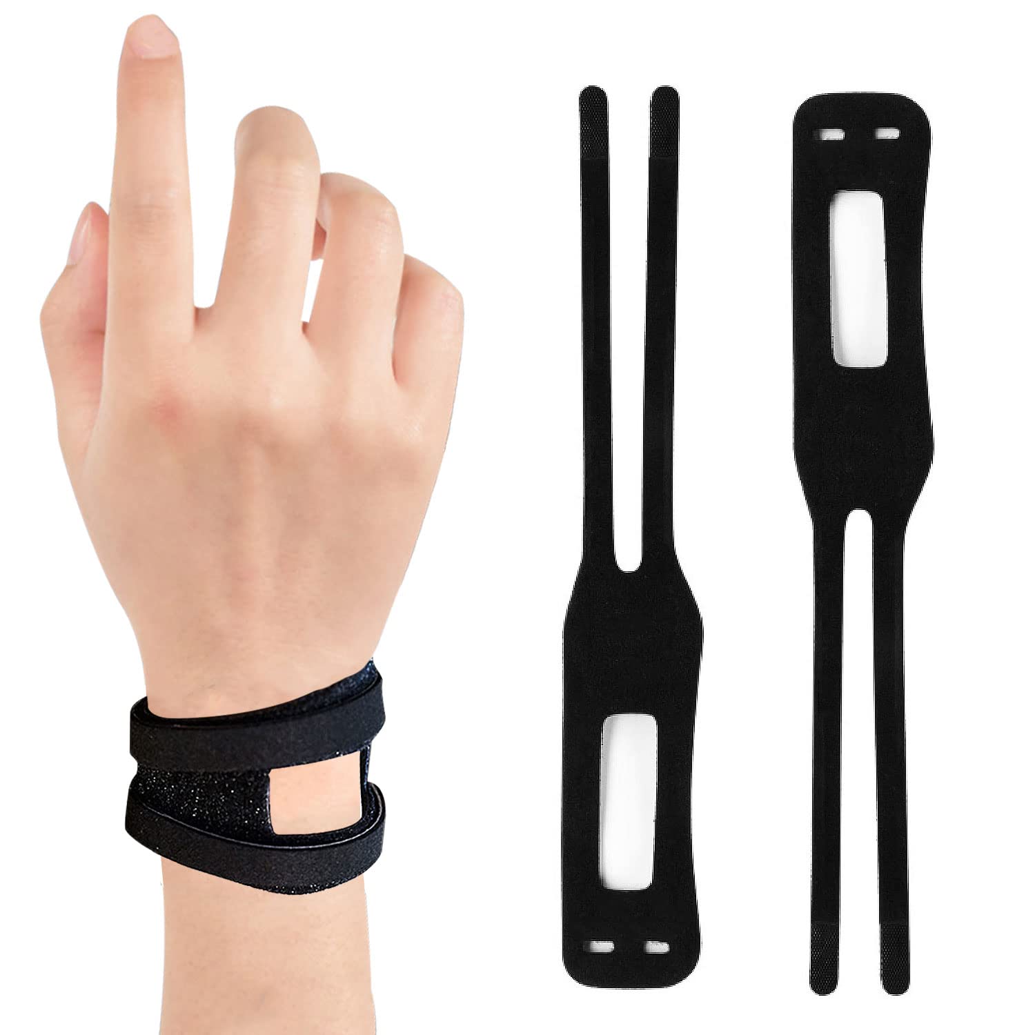 Newsmy 2 Pcs Wrist Brace Wrist Bands, Wrist Supports, Bandage Support for TFCC Tear Ulnar Sided Wrist Pain
