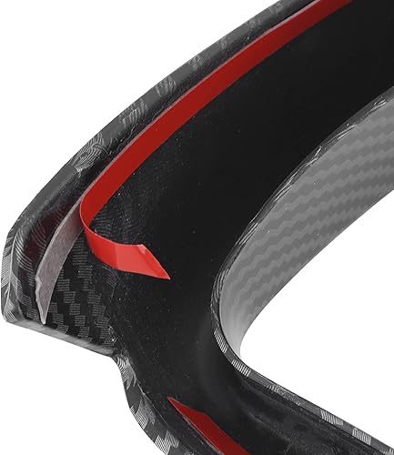 Miniatura 7 de Qiilu - Conjunto de bisel de instrumentos de tablero de instrumentos, estilo fibra de carbono, repuesto para Smart FortwoForfour 453 2015-2021