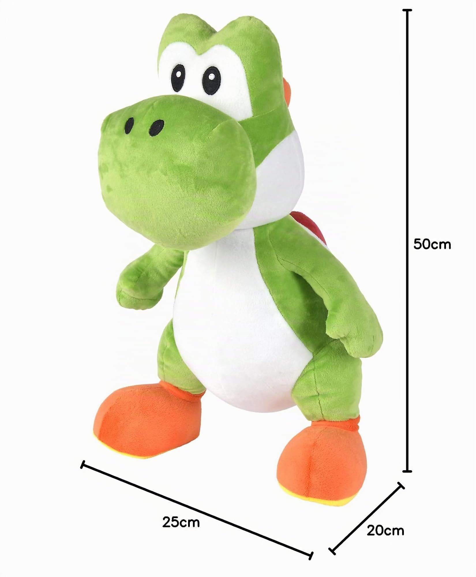 Simba - Peluche Yoshi 50 cm, 109231015, Super Mario, materiale morbido e piacevole, 100% originale, adatto a tutte le età