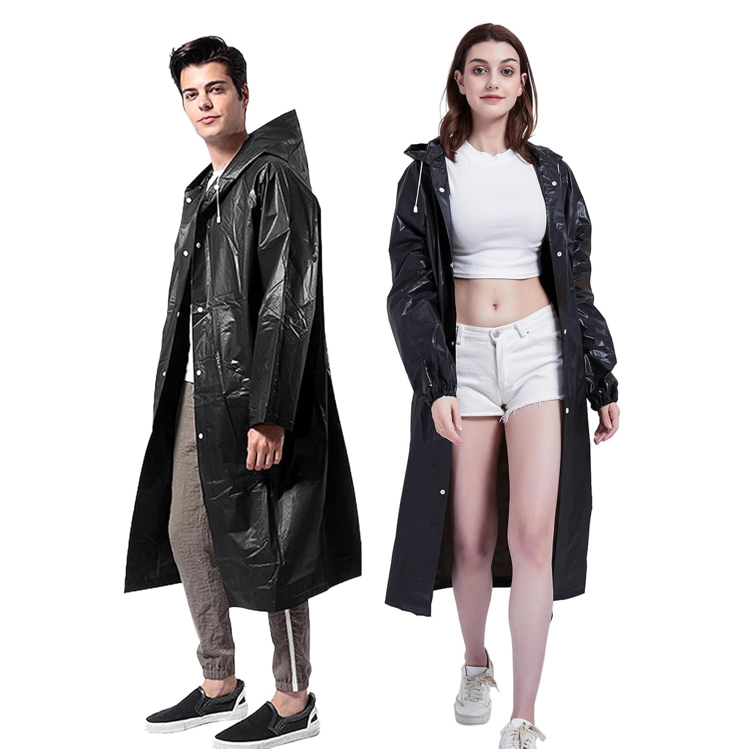 VIVA smartWaterproof Rain Coat Hooded Universal Outdoor Water Resistant Portable Suit for Men Women Boys & Girls (all Family raincoat)