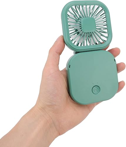 Miniatura 4 de Ventilador de escritorio pequeño 3 velocidades plegable Velocidad del viento Rotación de 270 grados Ventilador plegable portátil de viento fuerte