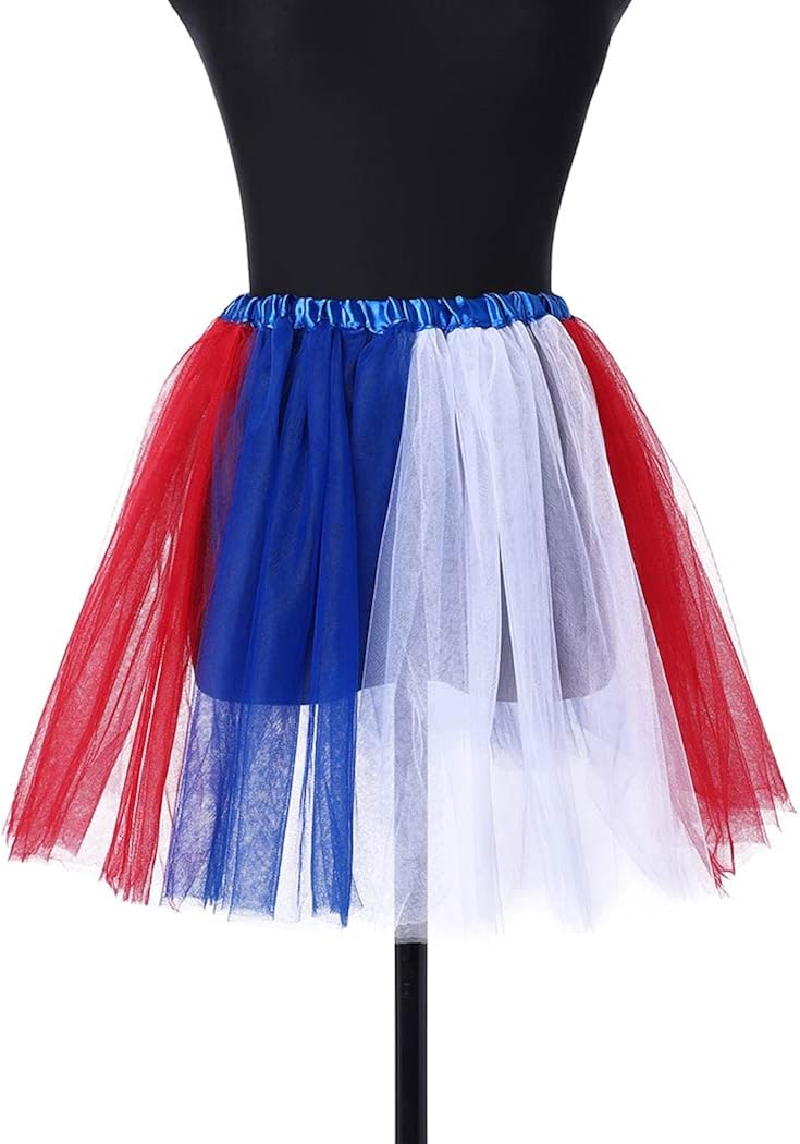 Miniatura 5 de Victray Womens Tutu Skirts Tulle Tutu Skirt Ballet Dance Skirts Layered Tutu Short Skirt Party Festival Costume