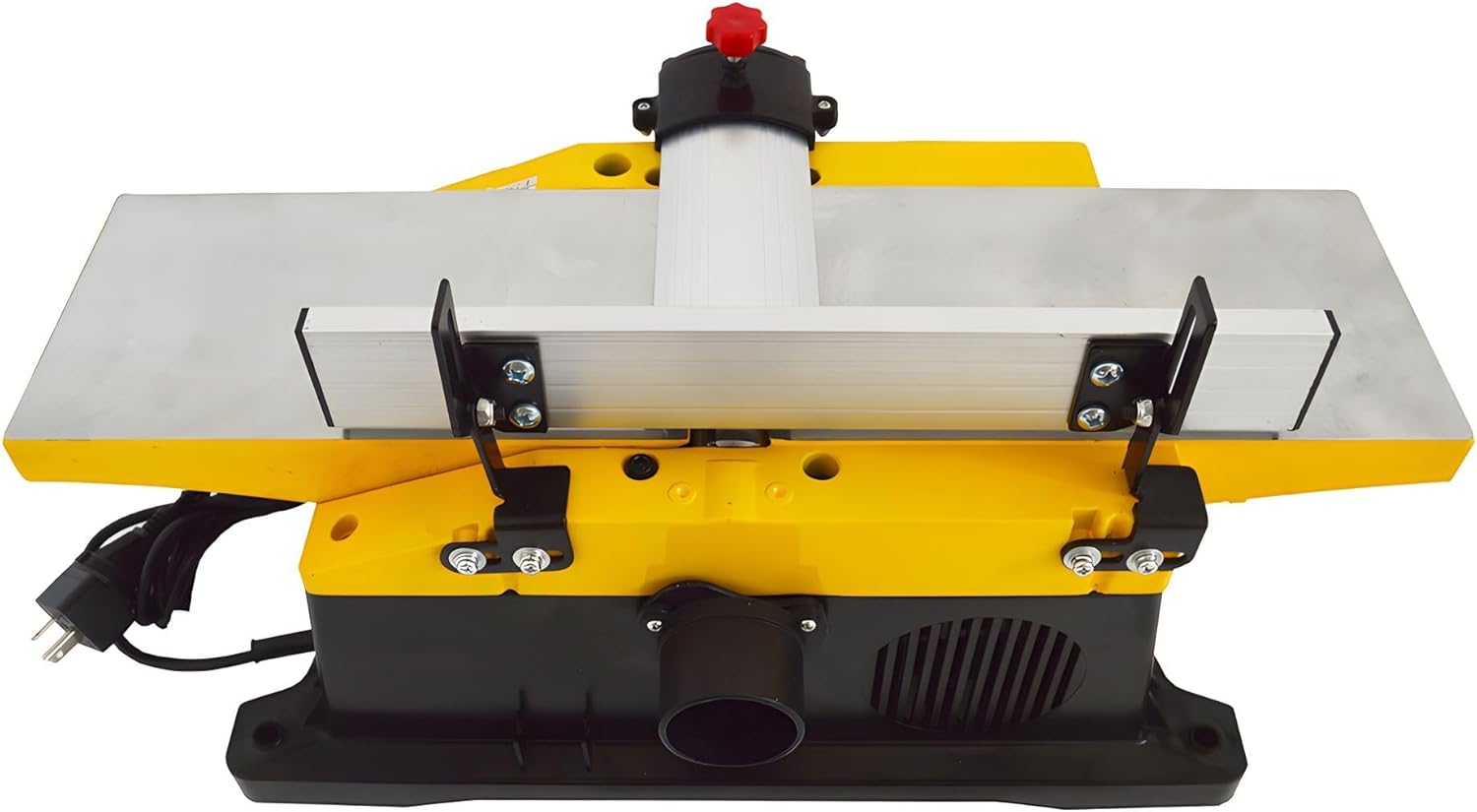 220V 1800W Woodworking Bench Planer Small Wood Planer Jointer 6.1" Width of Cutting 0-3mm Max Plane Thickness 12000r/min No-load Speed