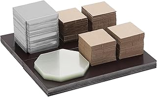 2x2inch Cardboard Magnet Materials, 100Sets DIY Photo Fridge Magnet Supplies for 50x50mm Magnet Maker Machine Press Square