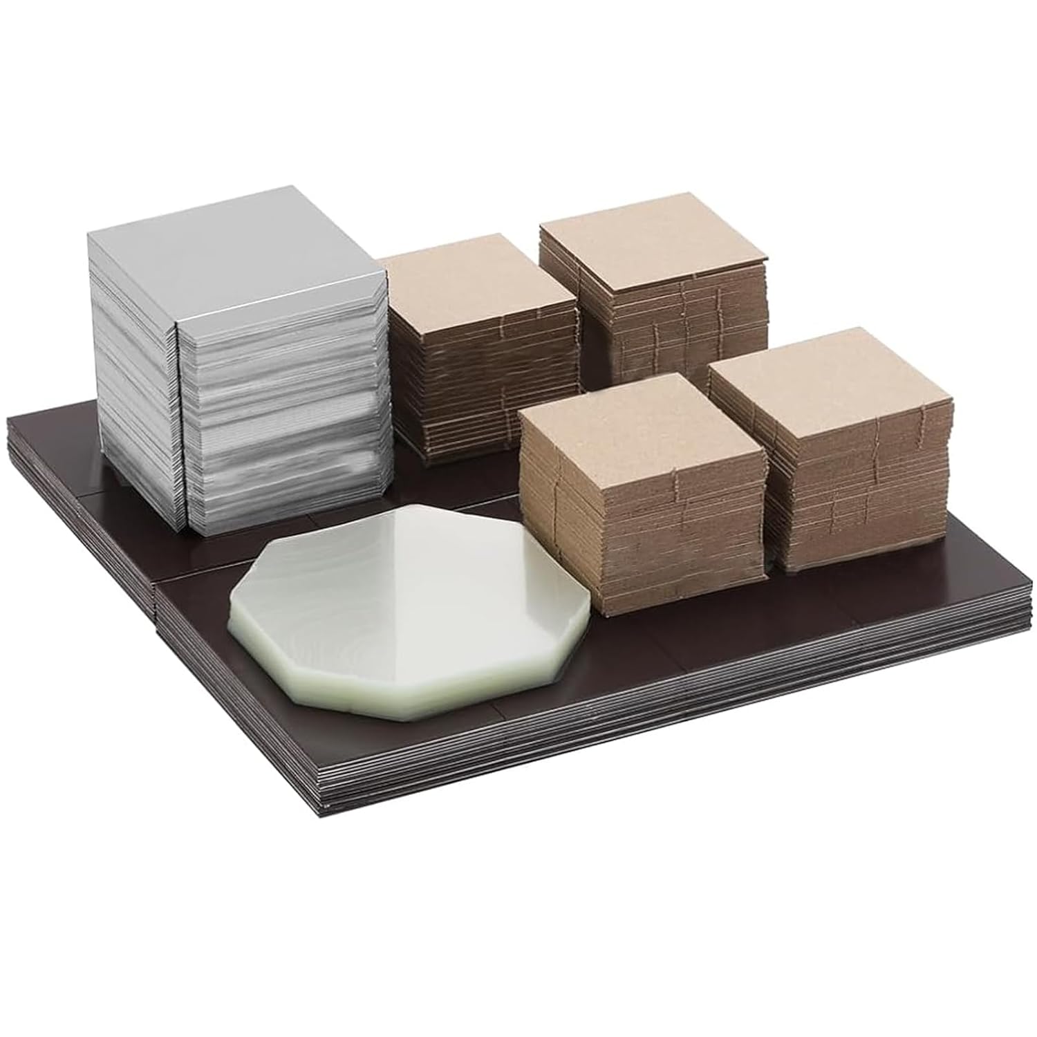 2x2inch Cardboard Magnet Materials, 100Sets DIY Photo Fridge Magnet Supplies for 50x50mm Magnet Maker Machine Press Square