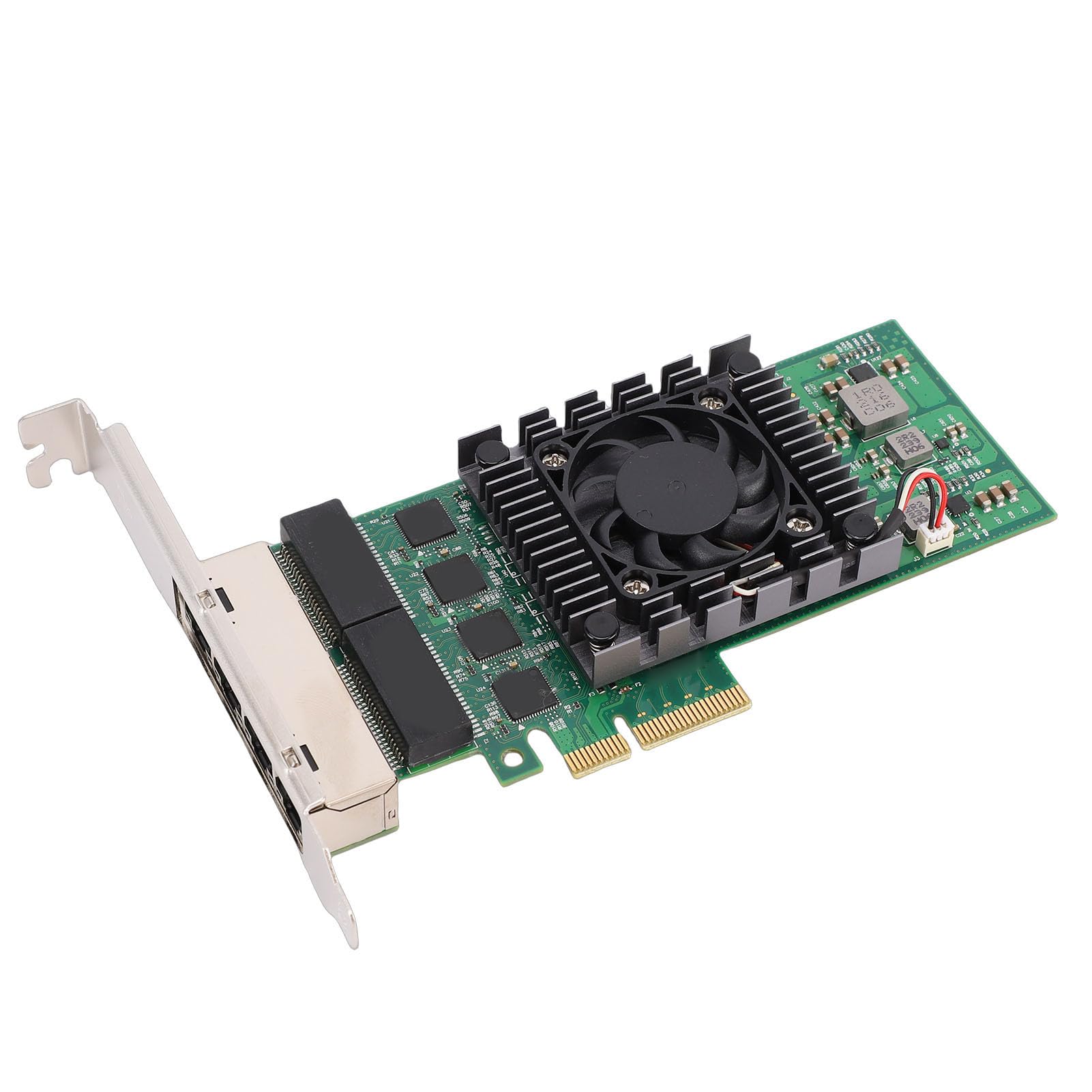 Zunate Scheda di Rete Gigabit Ethernet a 4 Porte Scheda di Rete PCIEX4 Ad Alte Prestazioni per Applicazioni Desktop e Server