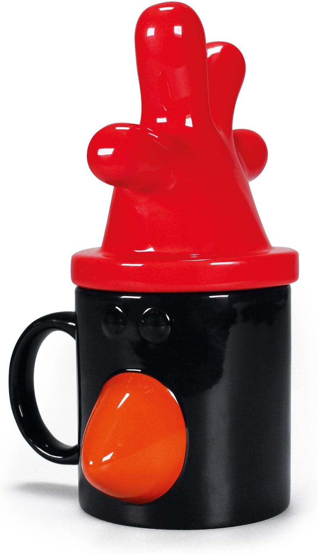 Mug Shaped w/Lid Boxed (340ml) - Wallace& Gromit (Feathers)