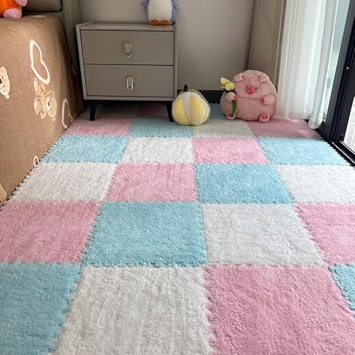 �N�уW���C���g�}�b�g �J�[�y�b�g �^�C���J�[�y�b�g ���O �O�~ �R�ۖh�L �h�� �h�_�j �_�炩�����G�� �ӂ�ӂ� �������� �h�� �ۉ� ���R�ɑg�ݍ��킹 ���g�[�Ή� �q������ R-�z���C�g+�s���N+���C�g�u���[ 30*30*0.6CM 30���Z�b�g