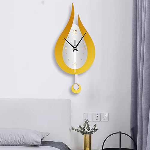 Miniatura 8 de Reloj de pared moderno con diseño de gota de agua, reloj de péndulo de acrílico creativo para el hogar, dormitorio, sala de estar, decoración de