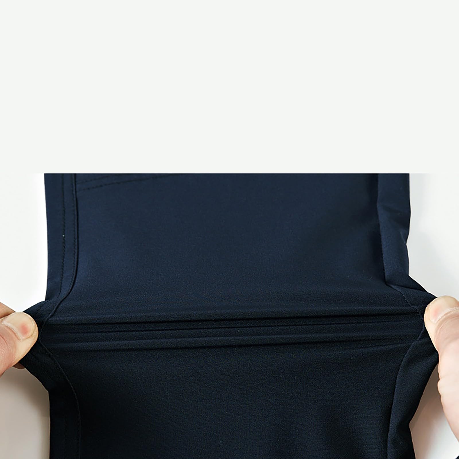 Pantalones de senderismo impermeables cintura alta mujer verde oliva elásticos para clima frío