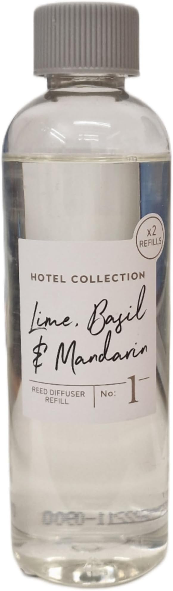 Hotel Collection Reed Diffuser #1 Refill Lime, Basil and Mandarin Scent 200ml Refreshes and Rejuvenates Space (Bottle Labels May Vary)