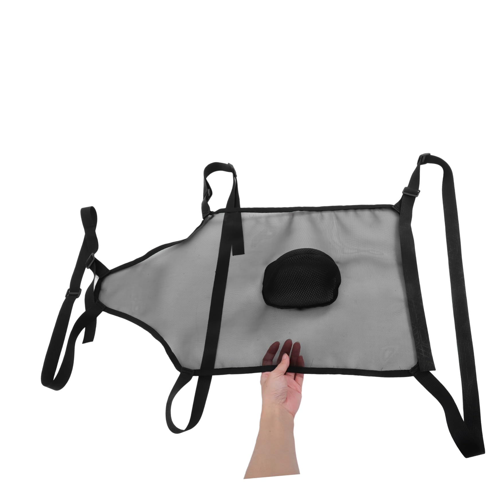Toyvian Tablier de Contrôle Reproduction pour Moutons et Chèvres en Tissu Mesh Respirant avec Sangle Réglable Noir pour Éleveurs de Bétail