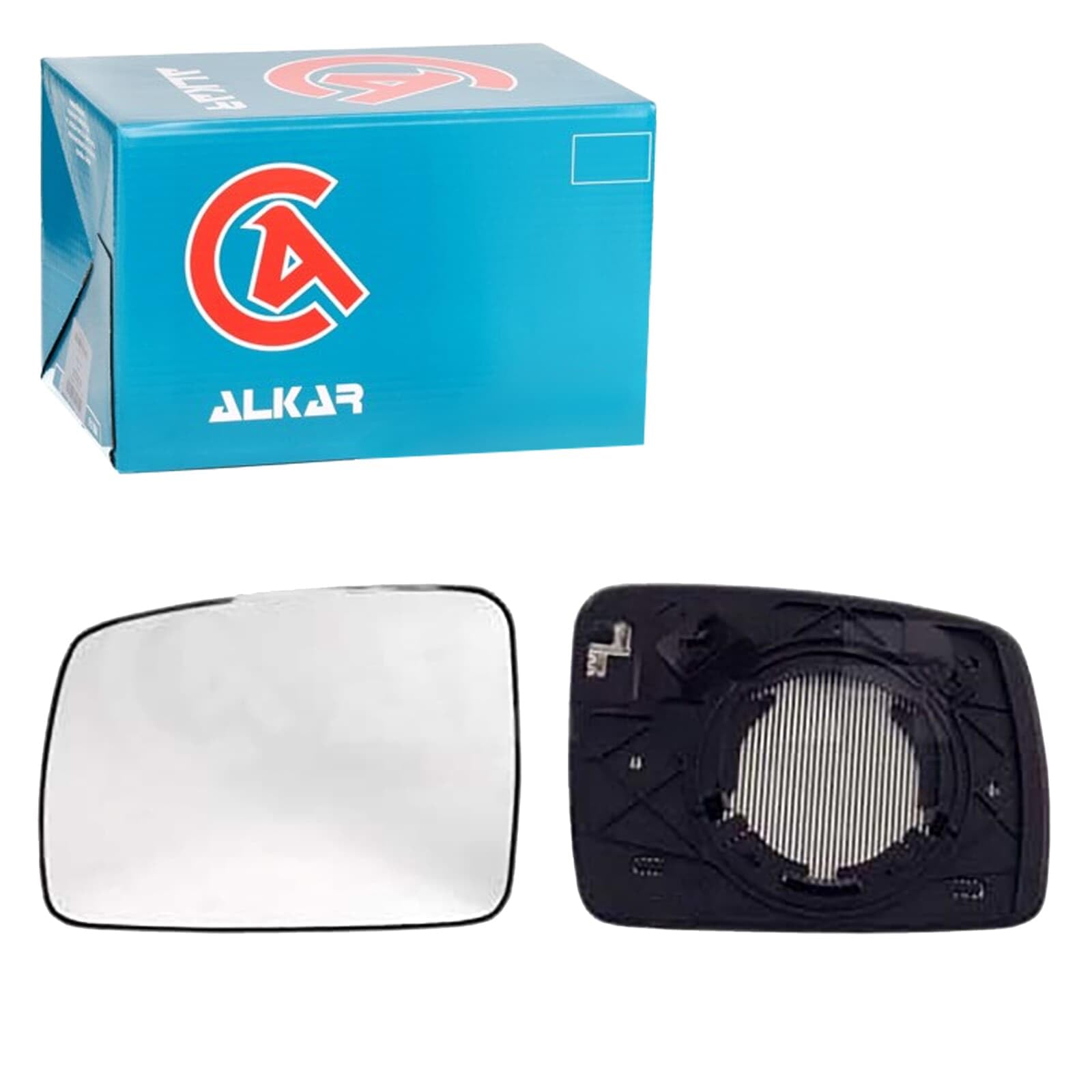 Alkar 6431029 Outside Heated Convex Mirror Glass with Holder