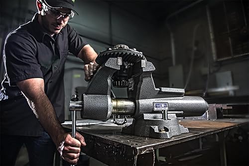 Miniatura 15 de Wilton Mechanics Pro tornillo de banco, ancho de mandíbula de 4-1/2 pulgadas, apertura de mandíbula de 4 pulgadas, garganta de 3-1/2 pulgadas