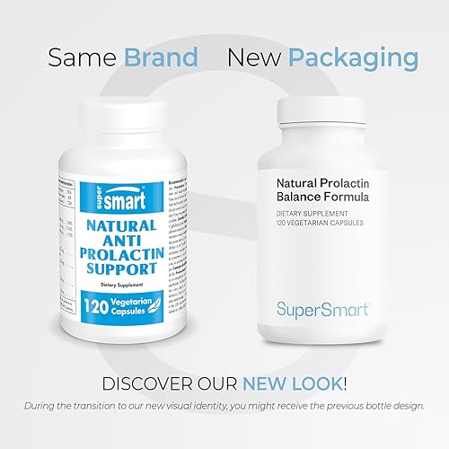 Miniatura 2 de Supersmart - Fórmula natural de equilibrio de prolactina - con vitamina B6 p5p, raíz de maca, ashwagandha | Sin gluten - 120 cápsulas vegetarianas