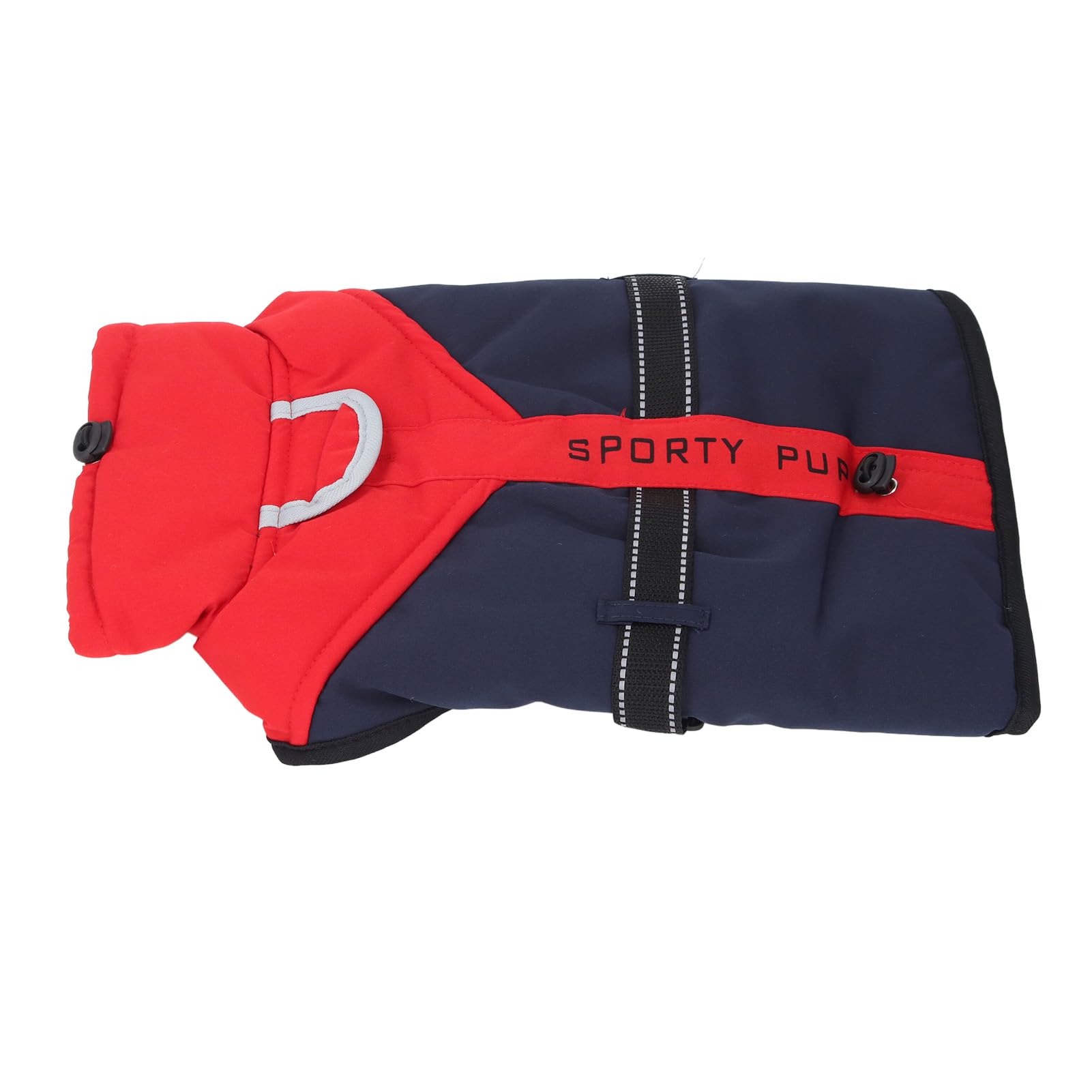 Muiltvoe Dog Warm Coat, Water Resistant Adjustable Fleece Lining with Reflective Strips, for Winter Cold Weather Pet Vest (L)