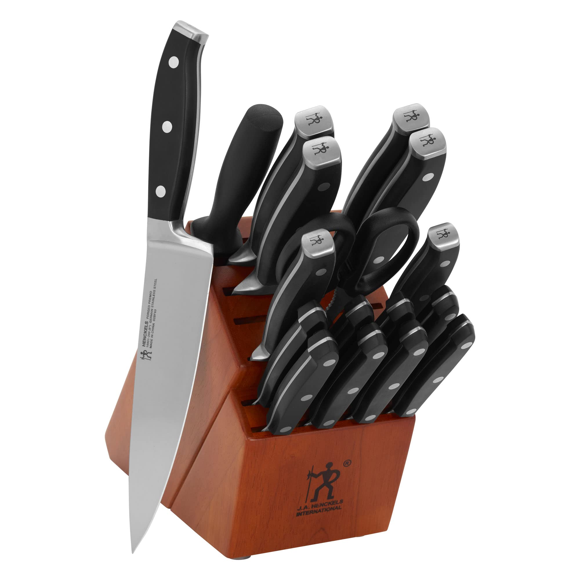Amazon.com: Henckels Forged Premio 18-pc Knife Block Set - Cherry