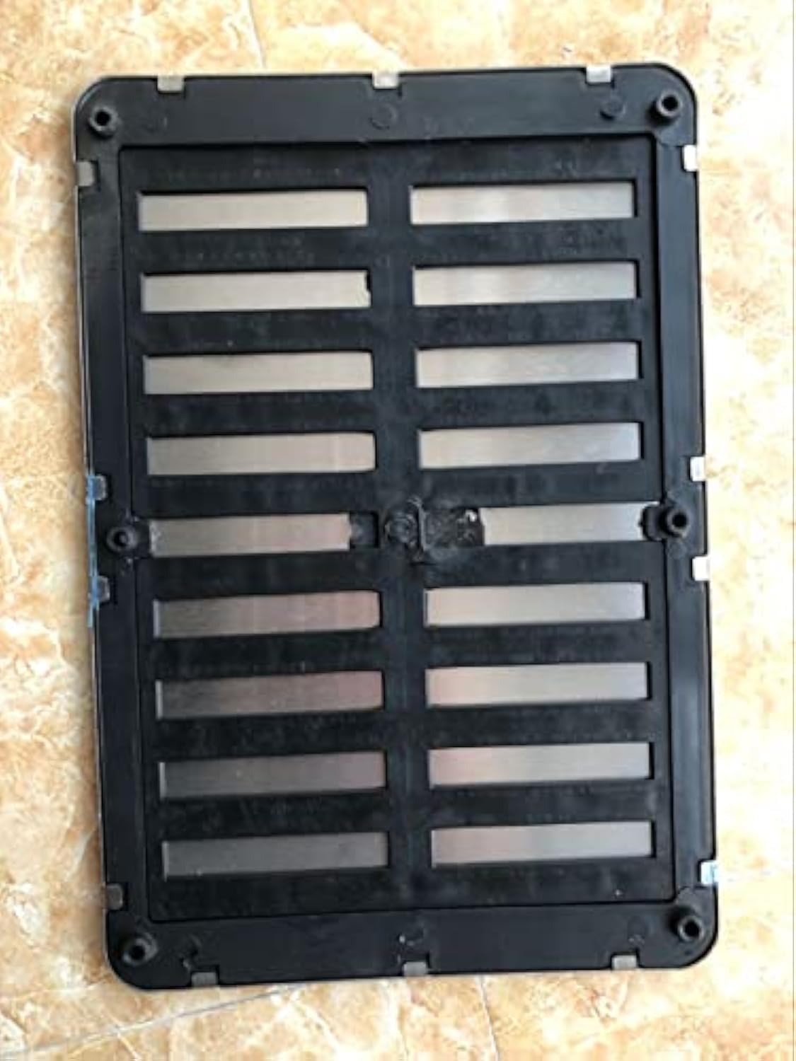 Takelablaze Stainless Steel Plate Carpet Mat Universal Driver Auto Interior Floor Mat Patch Foot Heel Pedal Foot Rest — view 3