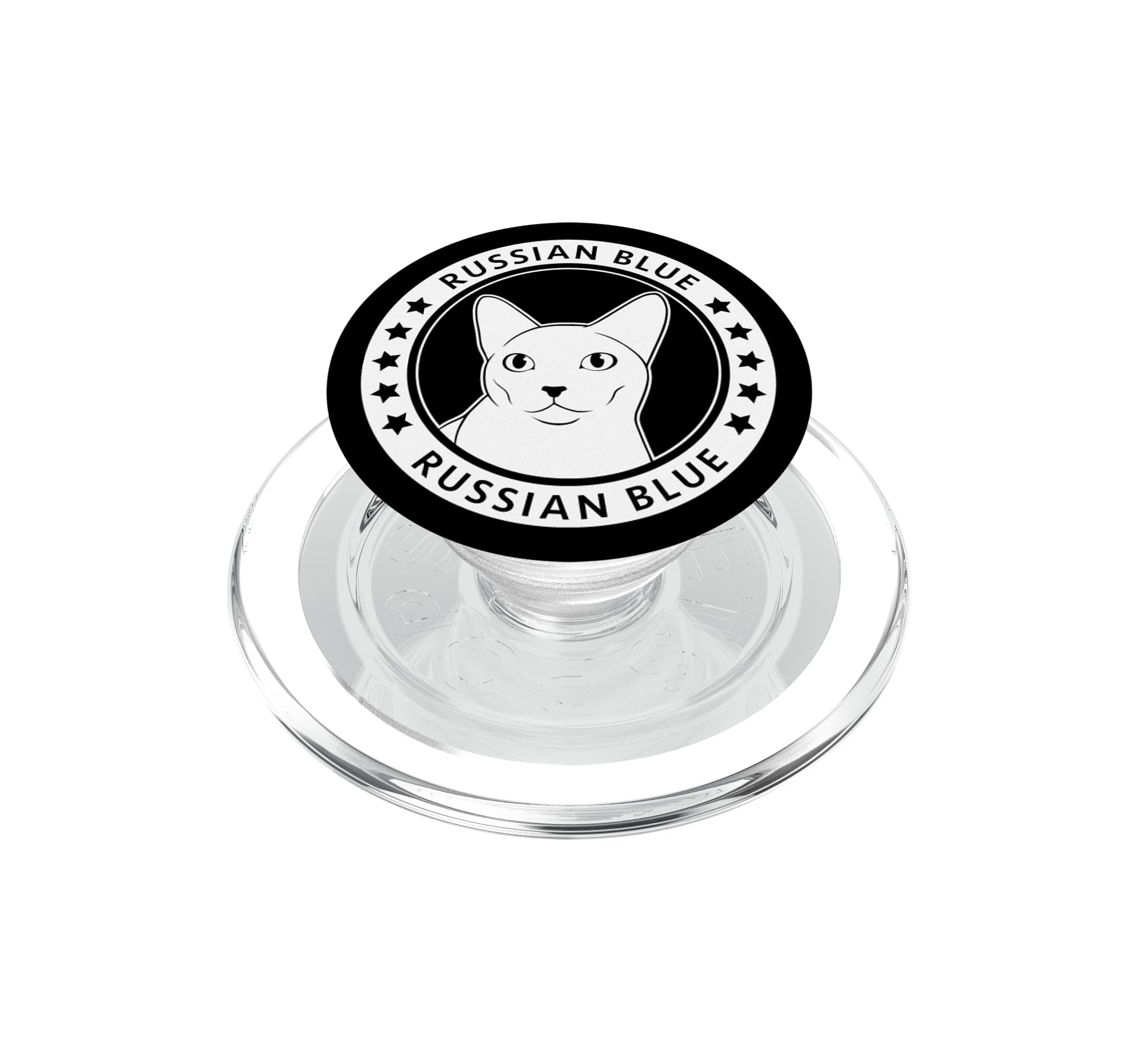 PopGrip pour MagSafe Chat Bleu Russe évite les chutes