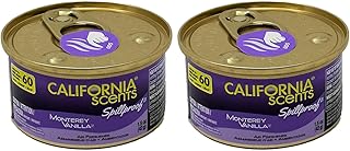Spillproof Organic Air Fresheners, 1.5 Ounce Can, (2 Packs, Monterey Vanilla)