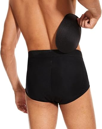 Mens Butt Lifter Brief Padded Booster Booty Enhancer Underwear High Waist Push Up Shorts Tummy Control Body Shapewear