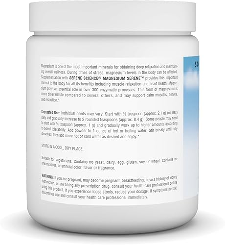 Miniatura 2 de Source Naturals Serene Science - Sereno de magnesio, cuerpo pacífico*, sabor a mandarina, polvo de 17.6 onzas