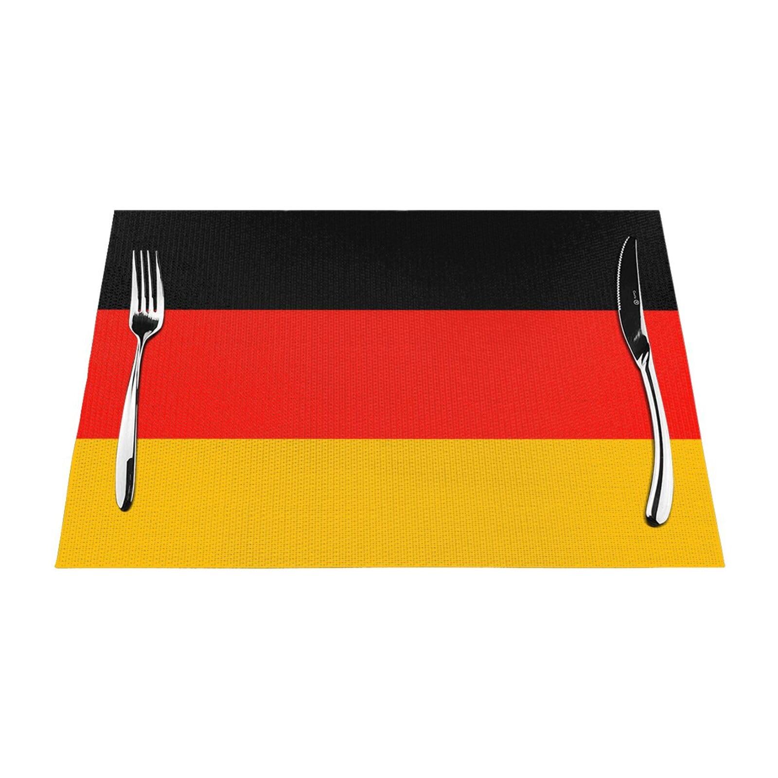 Sets de table Allemagne en PVC lot de 6 tapis de table 45x30cm lavables