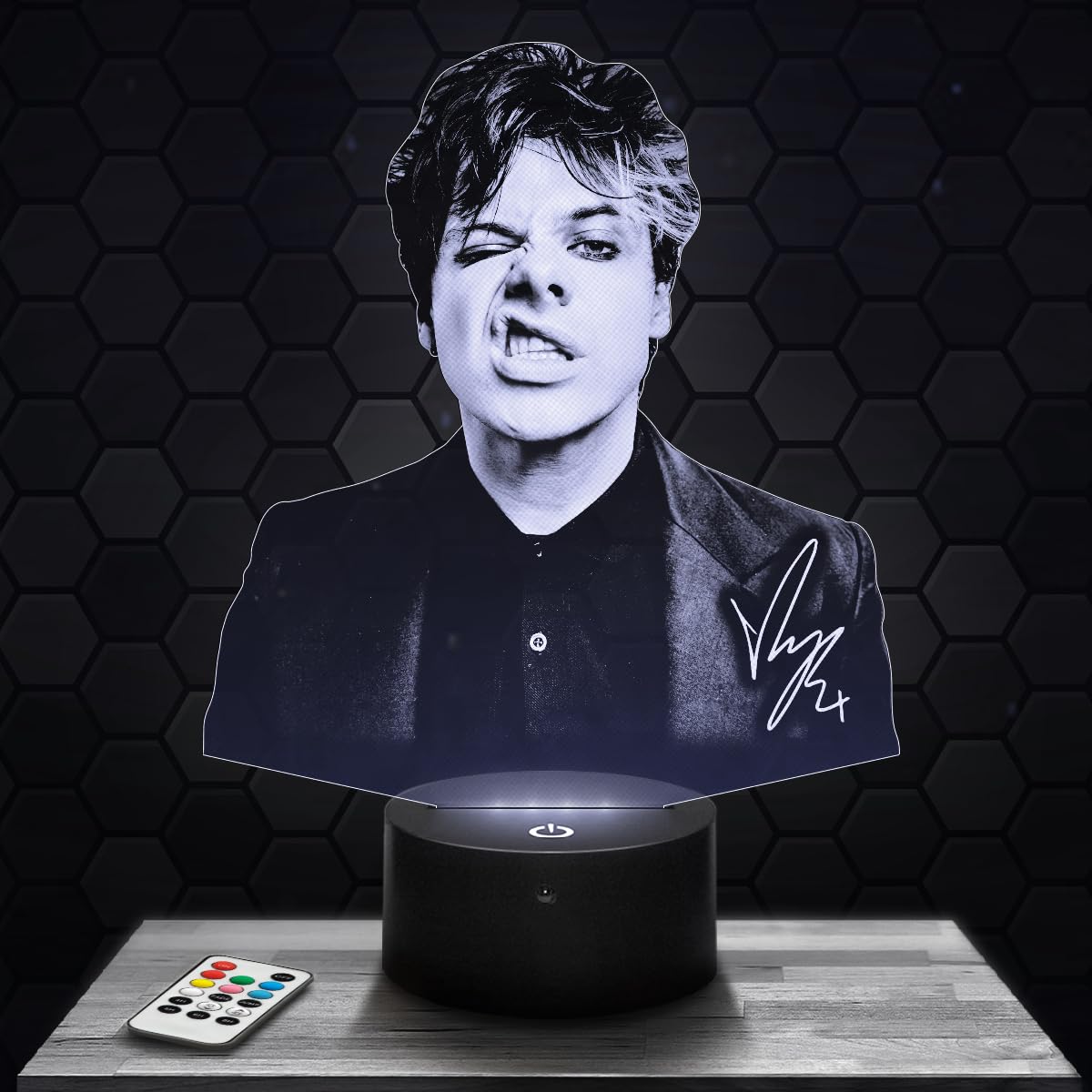 Lampephoto.fr - 3D Lamp Yung blud British Singer Music, Touch LED Night Light, 3D Hologram Effect, Christmas Birthday Gift Idea for Men and Women, Bedroom Decoration Object โ image 1