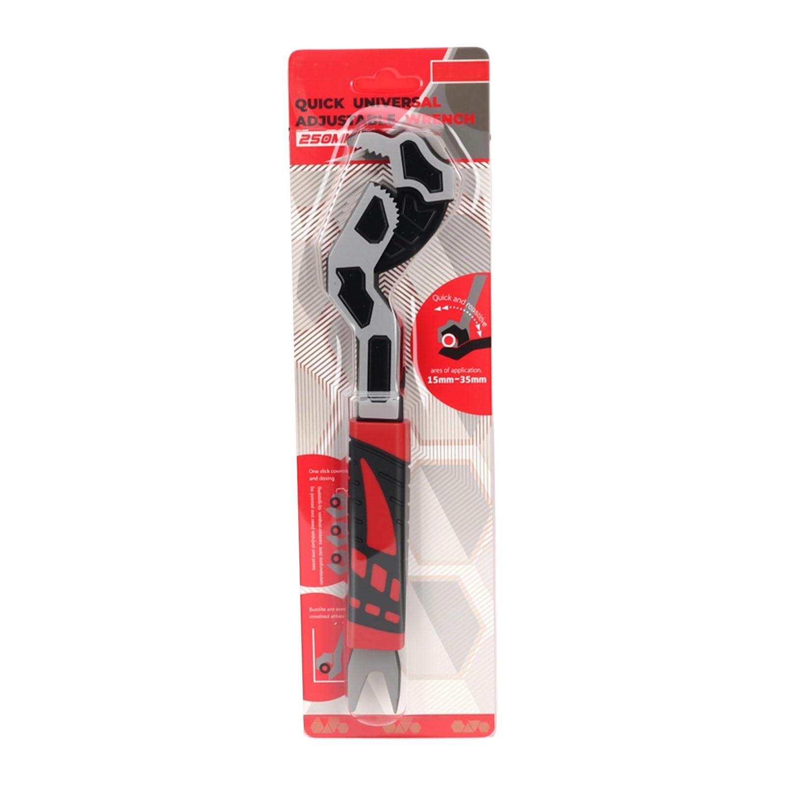 Rgybao H Triple Side Jaw Adjustable Spanner Selflocking Wrenc Ergonomic Grip For Secure Nut Bolt Maintenance Pipe Clamp Multifunctional