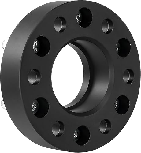 Vista 489 de KAX Espaciadores de rueda de 0.236 x 5.315 in, espaciadores de rueda centrados de 2 pulgadas y 6 lengüetas para F-15-0, Expedition, Mark LT, Negro