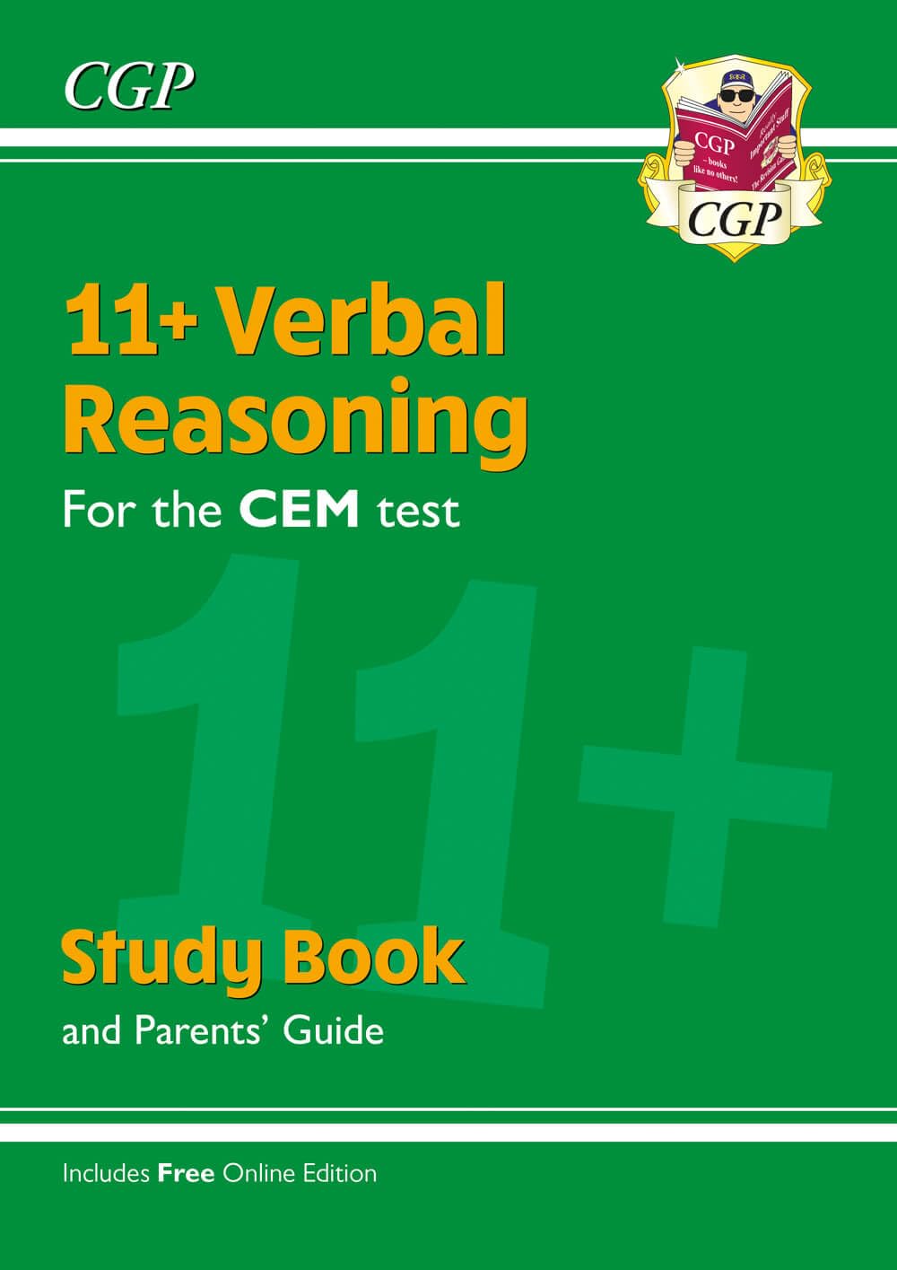 Coordination Group Publications Ltd (CGP) 11+ CEM Verbal Reasoning Study Book (with Parents’ Guide & Online Edition)