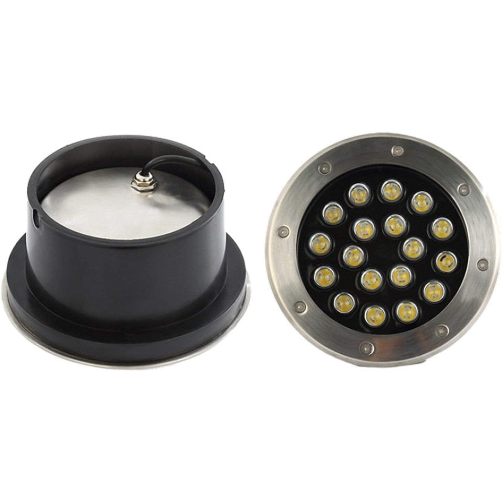 Led-Unterwasser-Teichbeleuchtung – Ip68 Wasserdichte Brunnenlampe – Unterwasser-Led-Einbaustrahler, Wasserlicht, Pool-Licht, Ip68, 100 % Wasserdicht, 12 V, Pool-Party-Unterwasserbeleuchtung (Gelbes L