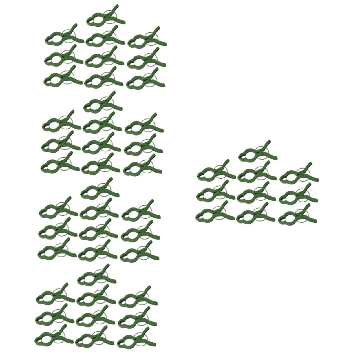Toddmomy 50stücke Pflanzenclips Für Garten Und Orchideen Wiederverwendbare Clips Aus Robustem Zur Pflanzenstütze Für Rankpflanzen Und Topfpflanzen Grün