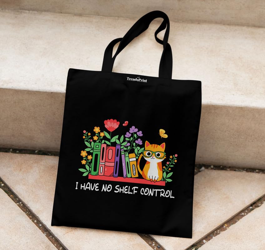 Image of TrendoPrint Reusable Shopping Bag Canvas Tote Bag for Grocery, College, Office & Shoulder Handbag Travel Bag for Men and Women (14x16 inches)
