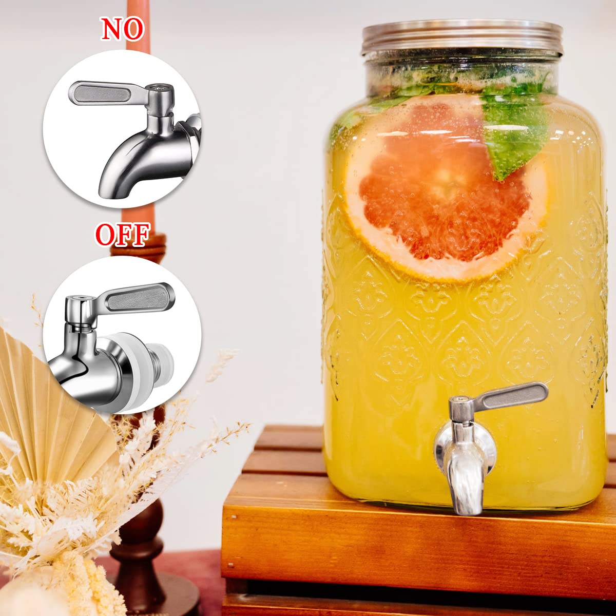 Rubinetti Per Distributore Acqua Kyraton 2 Pezzi - In Acciaio Inox, Senza Perdite, Facili Da Installare - Foto 7