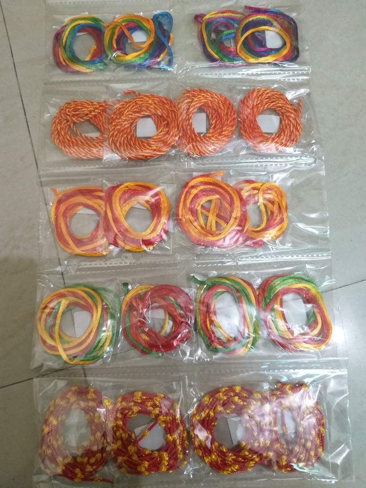 Samast Brand Presents Designer Kalava (Mauli, Moli, Raksha Sutra) Hanger of 6 Different Design Total 24 Pcs Sold by Garvita's Store