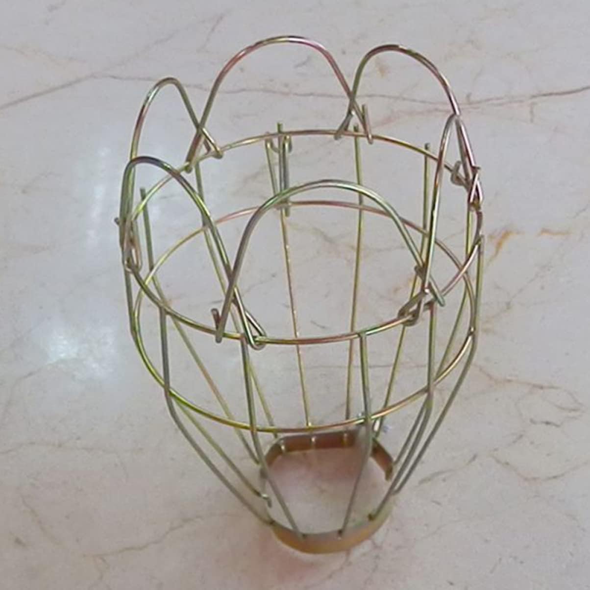 Uonlytech 12pcs Lamp Home for Fan Office Pendant, Bar Shades Bulb Bedroom Fixture Shade Hanging Ceiling Industrial Cover Covers Clamp Style Iron Pendant Decor Wire Metal Cage