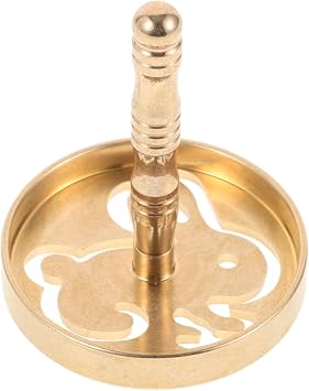 Incense Press Mold Ash Pressing Tool for DIY Incense Making Fragrant Seal Mold with Anti-Skid Handle 2.24 X 1.77 X 1.77 in for Temple Yoga Home Office Tea Room