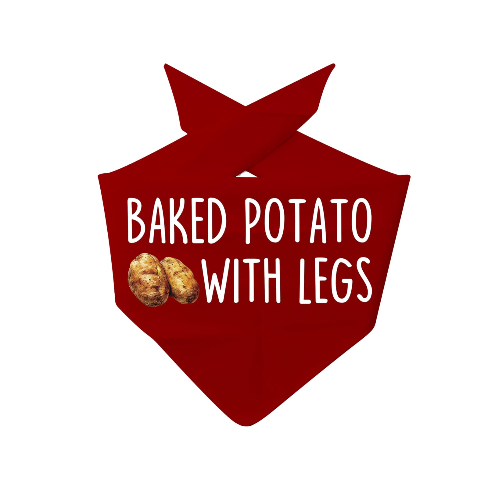 CENWA 1 Piece Baked Potato With Legs Over The Collar Dog Bandana Funny Dog Bandana Cat Bandana (Baked Potato With Legs D UK) - Image 2