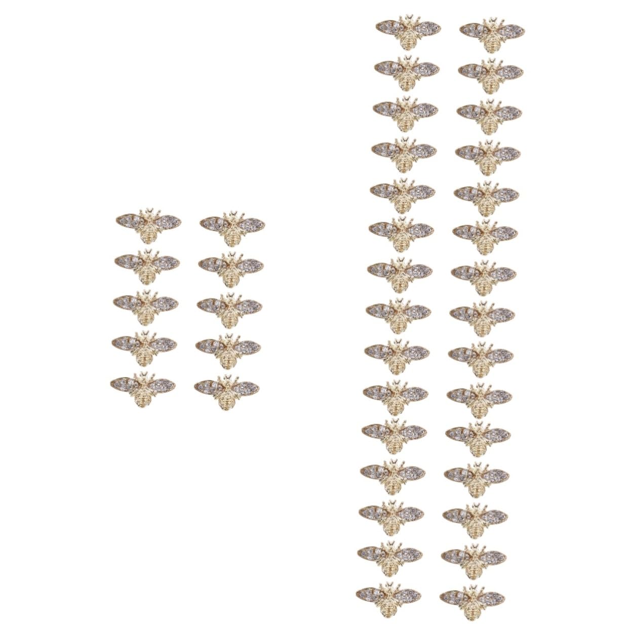 Charms de manucure abeille alloy x40 pour nail art vintage