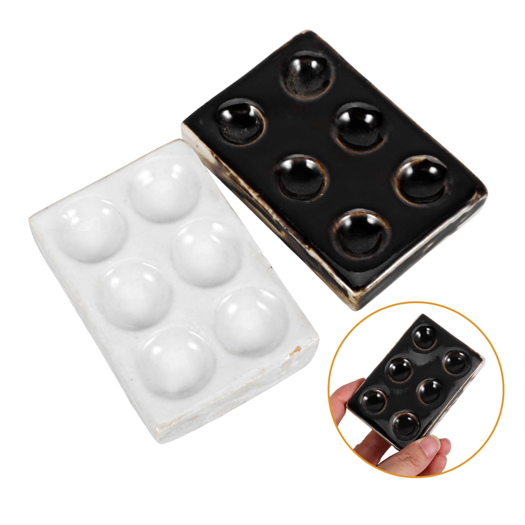 2 Keramik-Tüpfelplatten Für Labor & Chemie – Hitzebeständig, Korrosionsfest, Glatte Oberfläche