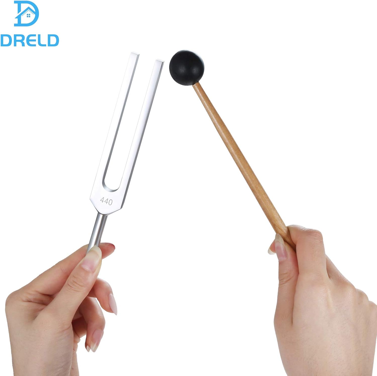 440 Hz Tuning Fork, with Silicone Hammer Bag for DNA Repair Healing, Sound therapy, Perfect Healing, Musical Instrument, Balancing, Healers, Vibration : Musical Instruments